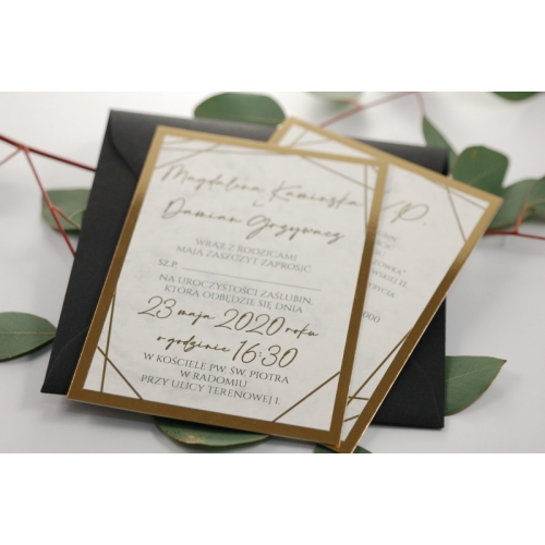 Zaproszenie Mármol Dorado